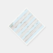 シャビーシックパステルブルーストライプナプキンス スタンダードカクテルナプキン (角)