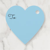 シャビーシックパンシーブルーラブハートギフトラベル フェイバータグ (裏面)