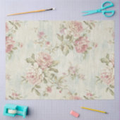 シャビーシックピンクシリーズデザイン3 薄葉紙 (クラフト)