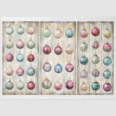 シャビーシックフェスティバルバウブルオーナメントAN1デクページ 薄葉紙 (正面)