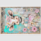 シャビーシックフランスのカントリーデコペティッシュペーパー 薄葉紙 (正面)