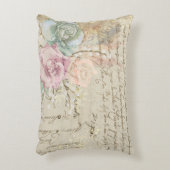 シャビーシックフランスのカントリーフローラ アクセントクッション (正面(垂直))