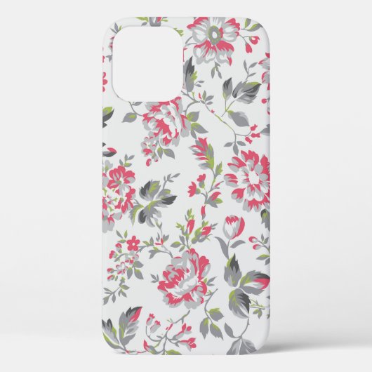 シャビーシックフローラバラパターン Case-Mate iPhoneケース (裏面)