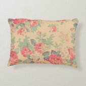 シャビーシックフローラホームスウィートホームリバーシブル アクセントクッション (裏面)