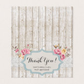 シャビーシックフローラ素朴ウッドヴィンテージありがとう (外部フラット)