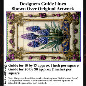 シャビーシックブルーパープルヒヤシンスDA3デクページ 薄葉紙