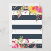 シャビーシックベビーシャワー招待状 | フローラ 招待状 (裏面)