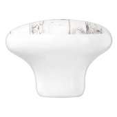 シャビーシックホワイトウッドファームハ素朴ウスハウス セラミックノブ (側面)