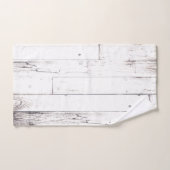 シャビーシックホワイトウッドファームハ素朴ウスハウス バスタオルセット (ハンドタオル)