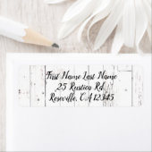 シャビーシックホワイトウッドファームハ素朴ウスハウス ラベル (インサイチュ)