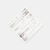 シャビーシックホワイトウッドファームハ素朴ウスパーティー スタンダードカクテルナプキン (角)