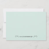 シャビーシックマザーズデイブランチ招待状ブルー 招待状 (裏面)