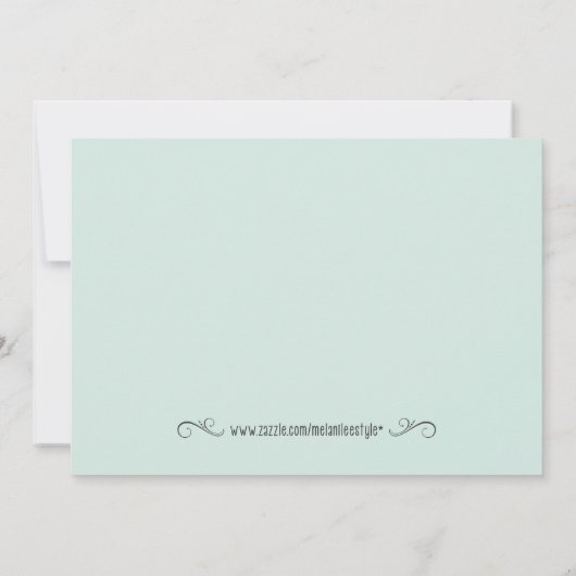 シャビーシックマザーズデイブランチ招待状ブルー 招待状 (裏面)