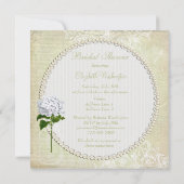 シャビーシックメイソンジャー&ハイドランジアブライダルシャワー 招待状 (裏面)