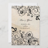 シャビーシックレトロフローラ結婚式招待状 招待状 (裏面)