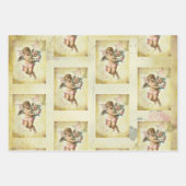 シャビーシックロマンティックチェフランスのルブ ラッピングペーパーシート (正面3)