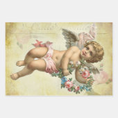 シャビーシックロマンティックチェフランスのルブ ラッピングペーパーシート (正面2)