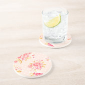 シャビーシックヴィンテージバラドットサンドストーンコースター コースター (側面)