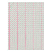 シャビーシックヴィンテージバラ水玉模様ファームハウス テーブルクロス (正面)