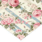 シャビーシックヴィンテージバラ ショートテーブルランナー (コーナー)
