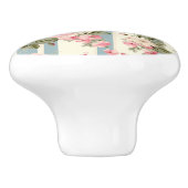 シャビーシックヴィンテージバラ セラミックノブ (側面)