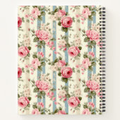 シャビーシックヴィンテージバラ ノートブック (裏面)