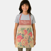 シャビーシックヴィンテージバラ パーソナライズされた エプロン (インサイチュ)