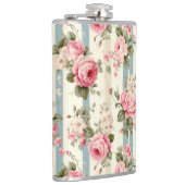 シャビーシックヴィンテージバラ フラスク (右)