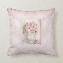 シャビーシックヴィンテージピンクローズイン花瓶