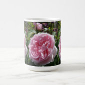 シャビーシックヴィンテージピンクローズフローラガールズマグ コーヒーマグカップ (中央)