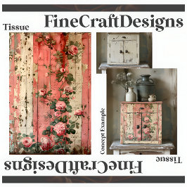 シャビーシックヴィンテージピンクローゼデクページ右164 薄葉紙