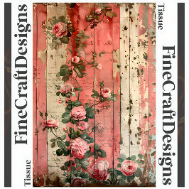 シャビーシックヴィンテージピンクローゼデクペ離れ164 薄葉紙