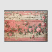 シャビーシックヴィンテージピンクローゼデクペ離れ164 薄葉紙 (正面)