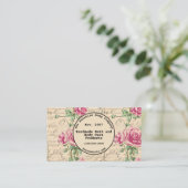 シャビーシックヴィンテージフローラ 名刺 (スタンド正面)