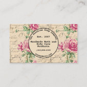シャビーシックヴィンテージフローラ 名刺 (正面)