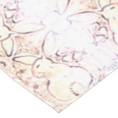 シャビーシックヴィンテージラビットテーブルクロスベージュ色フローラ テーブルクロス (アングル)