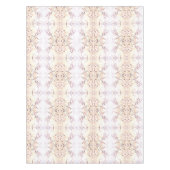 シャビーシックヴィンテージラビットテーブルクロスベージュ色フローラ テーブルクロス (正面)