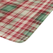 シャビーシック動揺してクリスマスタータンチェック カッティングボード (角)