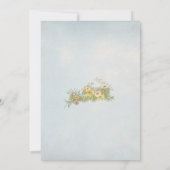 シャビーシック春ラビットベビーシャワー招待状 招待状 (裏面)