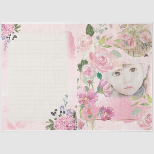 シャビーシック書ズデザイン1 薄葉紙 (正面)