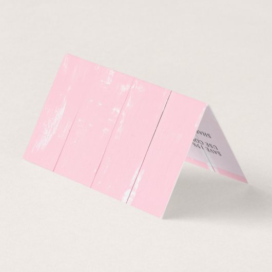 シャビーシック素朴ウッドピンクフローラバラありがとう (裏面)