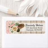 シャビーシック素朴ウッド、ヴィンテージレース&フェザー ラベル (インサイチュ)