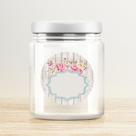 シャビーシック素朴フローラウッドレースオ書ンド ラウンドシール