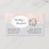 シャビーシック素朴フローラ裁縫ボタンブティック 名刺 (正面)