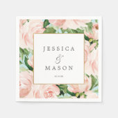 シャビーシック結婚のナプキンカクテルナプキン スタンダードカクテルナプキン (正面)