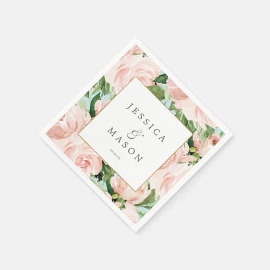 シャビーシック結婚のナプキンカクテルナプキン スタンダードカクテルナプキン (角)