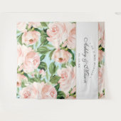 シャビーシック結婚の背景フォトブース タペストリー (正面(横))