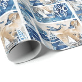 シャビーシック航海のテーマラッピング紙 ラッピングペーパー (ロールコーナー)
