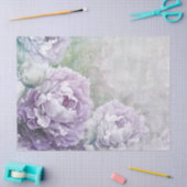 シャビーシック薄紫シリーズデザイン10 薄葉紙 (クラフト)