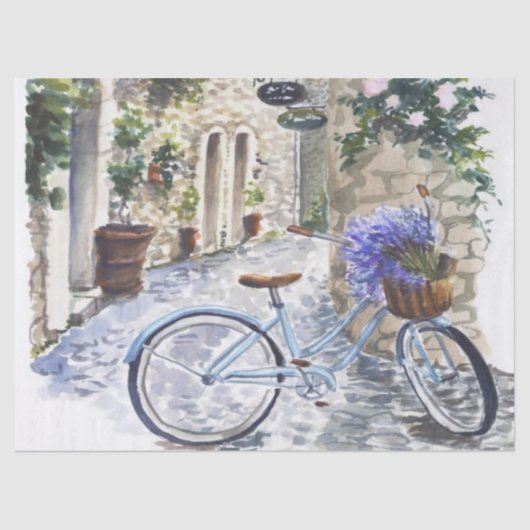 シャビーシック薄紫シリーズデザイン20 薄葉紙 (正面)